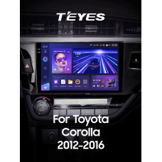 Штатная магнитола Teyes CC3 2k 6+128 Gb 360° Toyota Corolla 11 2012-2016 (B) 10″