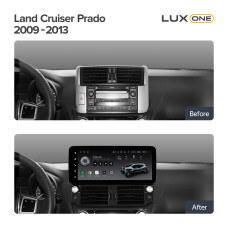 Штатна магнітола Teyes LUX ONE 6+128 Gb Toyota Land Cruiser Prado 150 2009-2013 12.3" (L3)