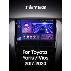 Штатная магнитола Teyes CC3 2k 4+64 Gb Toyota Yaris Vios 2017-2020 (F2) 9″