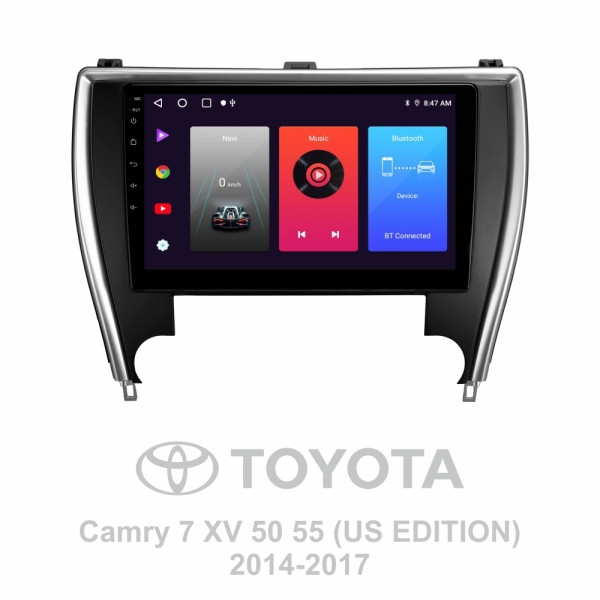 Штатная магнитола Sigma F10216 2+32 Gb Toyota Camry 7 XV 50 55 North America 2014-2017 (B) 10″