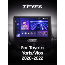 Штатная магнитола Teyes CC3 2k 4+64 Gb Toyota Yaris Vios (1 Din) 2020-2022 10″