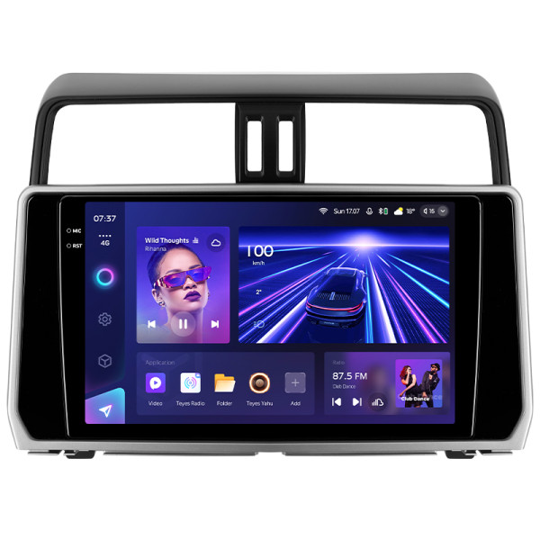 Штатная магнитола Teyes CC3 2k 4+64 Gb Toyota Land Cruiser Prado 150 2018-2020 10″
