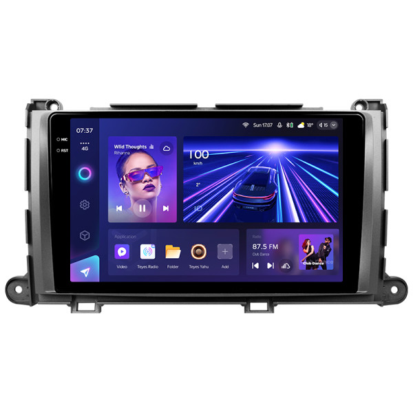 Штатна магнітола Teyes CC3 6+128 Gb з коловим оглядом 360° Toyota Sienna 3 XL30 2010 - 2014 9