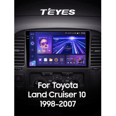 Штатная магнитола Teyes CC3 2k 4+32 Gb Toyota Land Cruiser 10 J100 100 1998-2007 9″