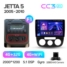 Штатна магнітола Teyes CC3 4+32 Gb Volkswagen Jetta 5 2005-2010 (F1) 10" 2k