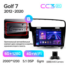 Штатна магнітола Teyes CC3 6+128 Gb Volkswagen Golf 7 (F2) 2012-2020 10" 2k