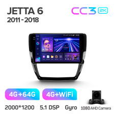 Штатная магнитола Teyes CC3 2k 4+64 Gb Volkswagen Jetta 6 2011-2018 10″