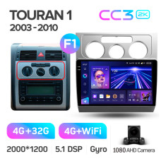 Штатная магнитола Teyes CC3 2k 4+32 Gb Volkswagen Touran 1 2003-2010 (F1) 10″
