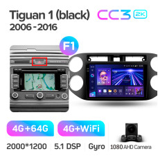 Штатна магнітола Teyes CC3 4+64 Gb Volkswagen Tiguan 1 NF 2006-2017 (F1) (24mm) 9" 2k
