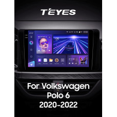 Штатная магнитола Teyes CC3 2k 4+64 Gb Volkswagen Polo 6 Mk6 (1 Din) 2020-2022 (F3) 10″