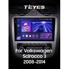 Штатная магнитола Teyes CC3 2k 4+64 Gb Volkswagen Scirocco 3 Mk3 2008-2014 (F3) 9″
