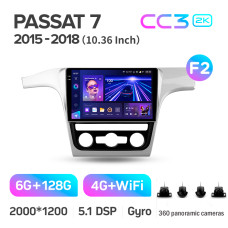 Штатная магнитола Teyes CC3 2k 6+128 Gb 360° Volkswagen Passat 7 B7 NMS 2015-2018 (F2) 10″