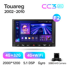 Штатная магнитола Teyes CC3 2k 4+32 Gb Volkswagen Touareg GP 2002-2010 (F2) 9″