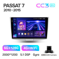 Штатна магнітола Teyes CC3 6+128 Gb Volkswagen Passat 7 B7 2010-2015 10" 2k