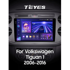 Штатна магнітола Teyes CC3 6+128 Gb Volkswagen Tiguan 1 NF 2006-2017 (F1) (24mm) 9" 2k