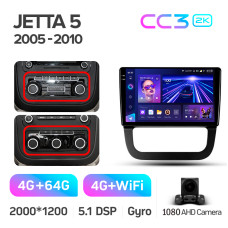 Штатна магнітола Teyes CC3 4+64 Gb Volkswagen Jetta 5 2005-2010 (F3) 10" 2k