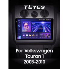 Штатная магнитола Teyes CC3 2k 6+128 Gb Volkswagen Touran 1 2003-2010 (F1) 10″