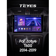Штатная магнитола Teyes CC3 2k 4+32 Gb Zotye T600 2014-2019 10″