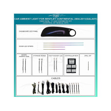 Підсвітка салону FORS.auto для Bentley Continental 2004-2011 (Galaxy)-11 LEDs