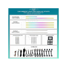 Підсвітка салону FORS.auto для Cadillac XT5/XT6 (Rainbow Kit)-16 LEDs