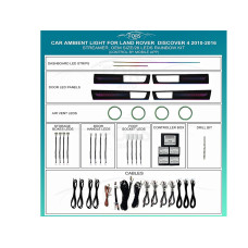 Подсветка салона FORS.auto для Land Rover Discovery 5 2017-2024 (Gaxaly)-28 LEDs