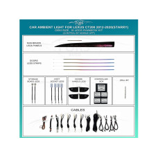 Підсвітка салону FORS.auto для Lexus CT200 2012-2020 (Starry)-16 LEDs