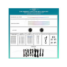 Підсвітка салону FORS.auto для MG 6 2020-2021 (Rainbow Kit)-20 LEDs