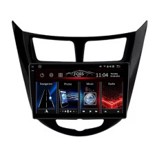 Штатна магнітола FORS.auto FS 4 PRO (2K) для Hyundai Verna/I-25/Accent (4+64Gb, 9", black) 2010-2014