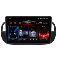 Штатная магнитола FORS.auto FS 6 MAX для Fiat 500 (6+128Gb, 9", black) 2007-2015