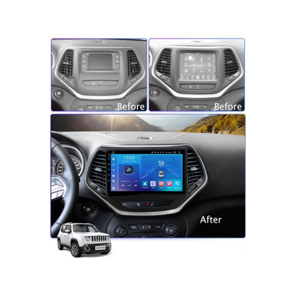 Штатная магнитола FORS.auto FS 1 LITE для Jeep Cherokee (1+32Gb, 10