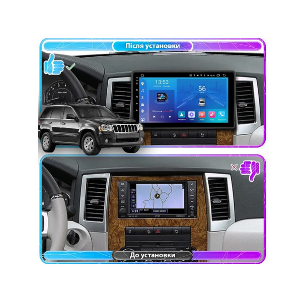 Штатная магнитола FORS.auto FS 1 LITE для Jeep Grand Cherokee (1+32Gb, 10