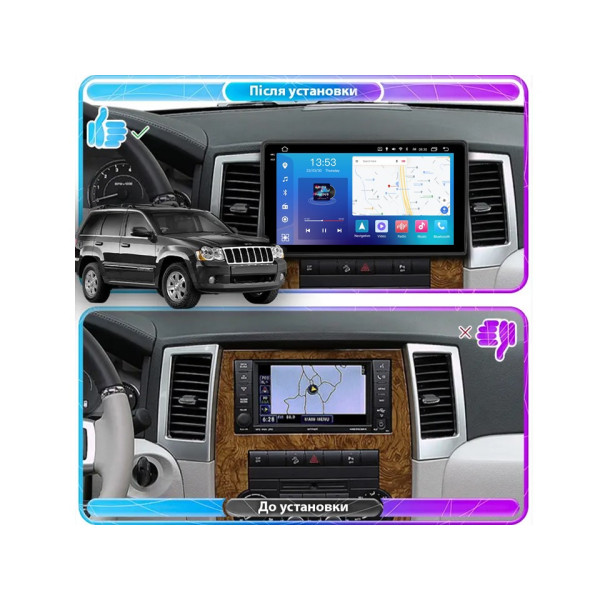 Штатная магнитола FORS.auto FS 6 MAX для Jeep Grand Cherokee (6+128Gb, 10