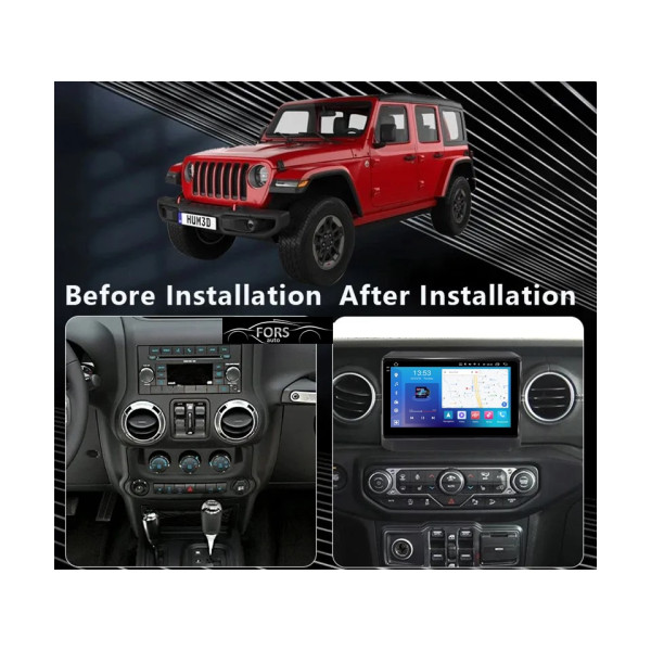 Штатная магнитола FORS.auto FS 6 MAX для Jeep Wrangler Rubicon (6+128Gb, 9