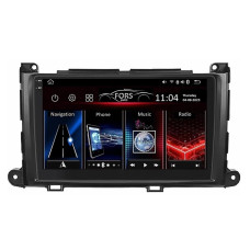 Штатна магнітола FORS.auto FS 4 PRO для Toyota Sienna (4+64Gb, 9") 2011-2014
