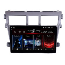 Штатна магнітола FORS.auto FS 4 MAX для Toyota Vios (4+32Gb, 9", silver) 2007-2013