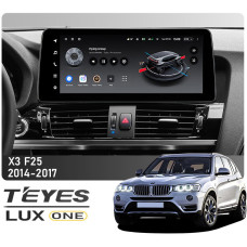Штатна магнітола Teyes LUX ONE 6+128 Gb BMW X3 F25 NBT 2014-2017 12.3″