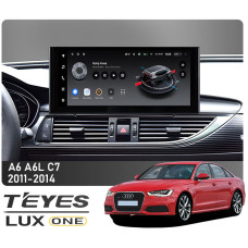 Штатна магнітола Teyes LUX ONE 6+128 Gb Audi A6 A6L C7 2011-2014 12.3″