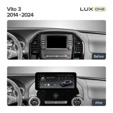 Штатна магнітола Teyes LUX ONE 6+128 Gb Mercedes Benz VITO VIANO 2014-2021 12.3" (L2)